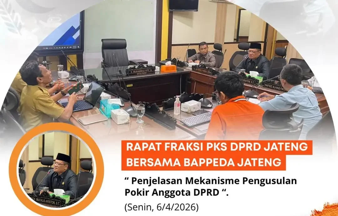 Pastikan Tak Ada Aspirasi yang Tercecer, Fraksi PKS DPRD Jateng Matangkan Sinkronisasi Pokir 2027 Bersama Bappeda